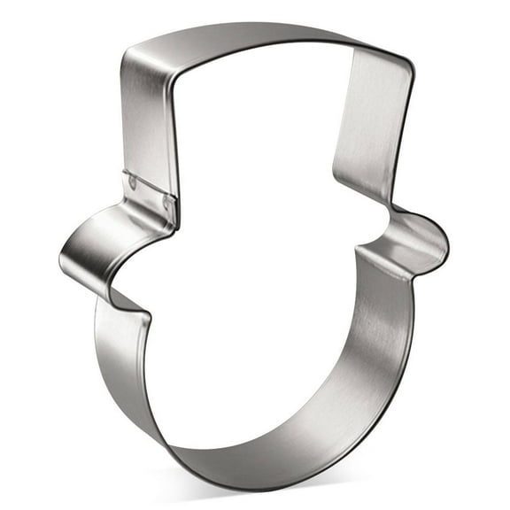 Snowman or Leprechaun Face Cookie Cutter 3.75 in B1583 - Foose Cookie Cutters - USA Tin Plate Steel