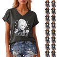 thumbnail image 4 of Women Dolly Shirts Country Music Legend T-Shirt Crewneck Short Sleeve Shirt Vintage Graphic Blouse Loose Fit T-Shirt Retro Tee Top 2XL, 4 of 6