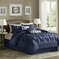 thumbnail image 1 of Madison Park Laurel Comforter Set, King, Navy, 1 of 6
