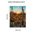 thumbnail image 2 of Tucoco Home Wall Art Work Arizona Desert Cactus Picture Mountain Landscape Painting Cactus Plant Art Modern Art Work Living Room Home Decoration Hangable 12 * 16in/16 * 20 inches, 2 of 5