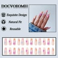 thumbnail image 2 of Press on Nails Long Coffin Fake Nails with Colorful Daisy Design Glue on Nails Acrylic Stick on Nails False Nails for Women 24PCS Colorful Daisy-C06 1 Fl Oz (Pack of 1), 2 of 4