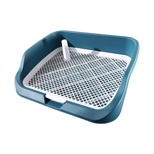 Dog Toilet Puppy Training Potty Tray Reusable Training Pad Holder Blue ...