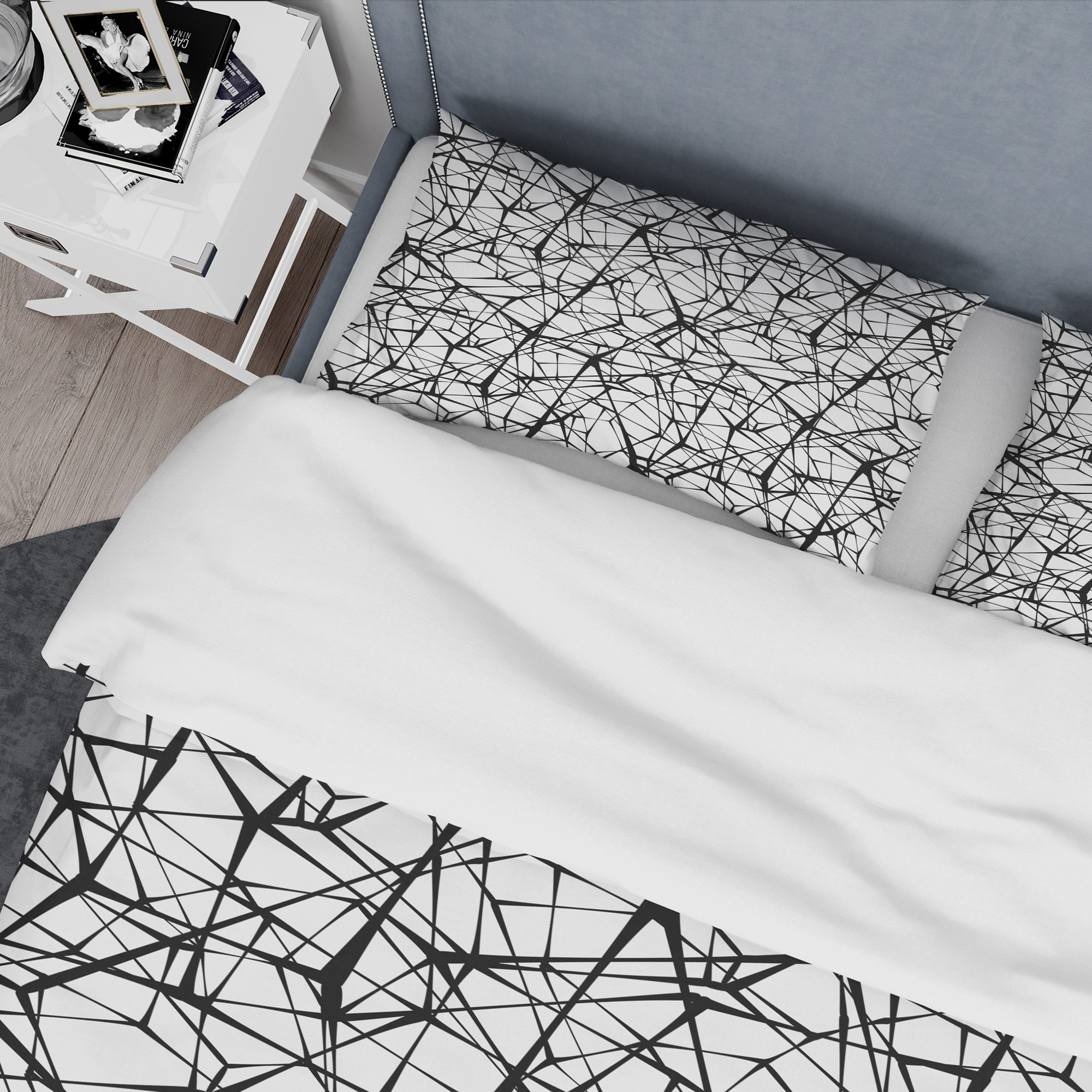 Designart 'Web Pattern' Modern & Contemporary Duvet Cover Set