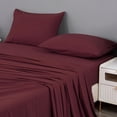 thumbnail image 6 of Chezmoi Collection 10-Piece Bed in a Bag Comforter Set, Pintuck Design, All Season Soft Microfiber Bedding with Sheets, Pillow Shams & Decorative Pillow, Burgundy, King, 6 of 9