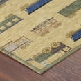 thumbnail image 3 of Addison Rugs Chantille Indoor/Outdoor Transitional Kids Gold Machine Washable Round Rug, 8' x 8', 3 of 7