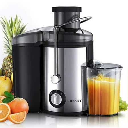 

High-Powered 800W Juicer Machine with 3-Inch Wide Mouth for Whole Fruits and Vegetables - Juice Extractor with Two Speed Options Effortless Cleaning - Make Healthy Juices at Home!