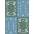 thumbnail image 1 of Ahgly Company Machine Washable Indoor Rectangle Transitional Tiffany Blue Area Rugs, 2' x 5', 1 of 7