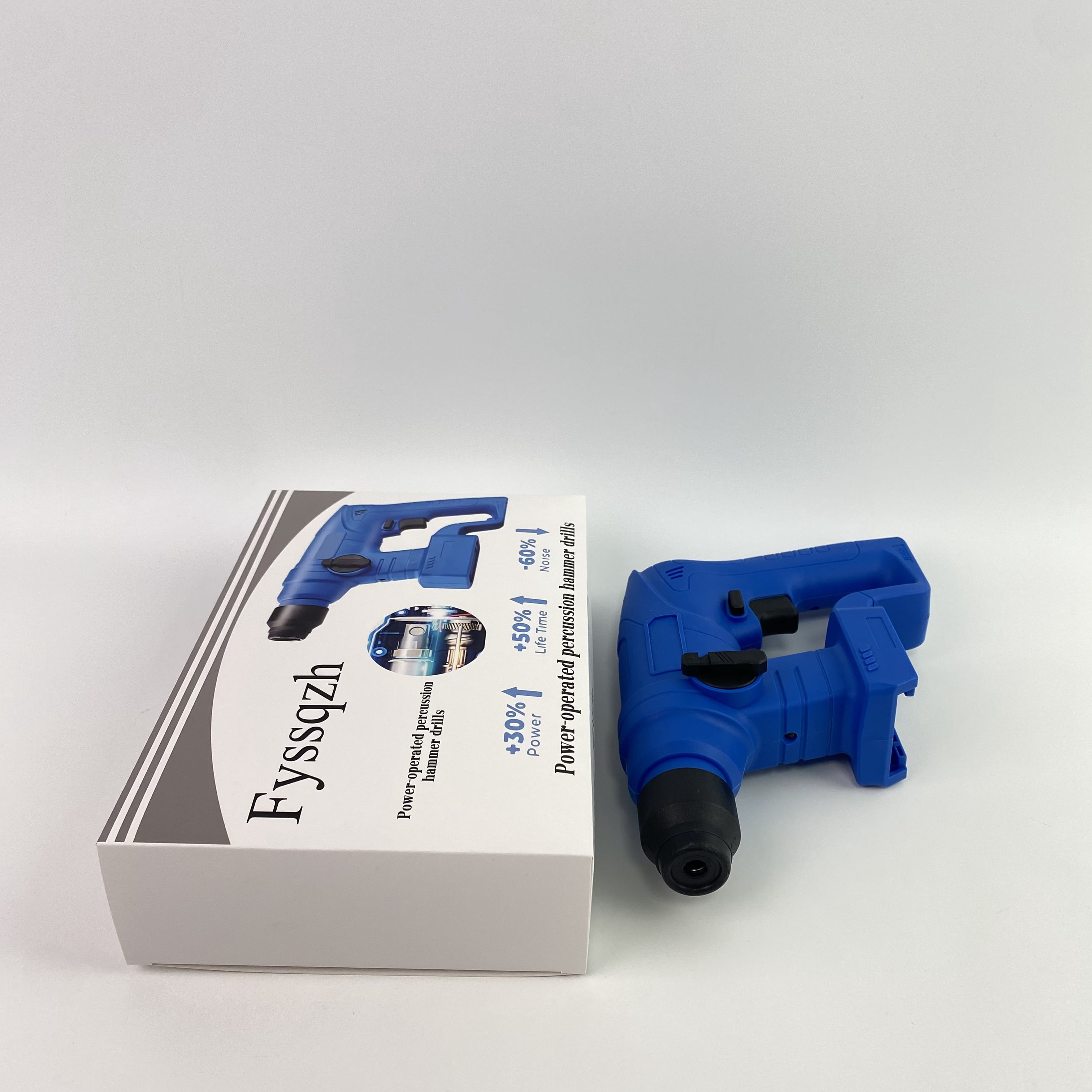 Fyssqzh Power-operated percussion hammer drills,20V Cordless Rotary Hammer Drill, 7/8", 4 Application Modes