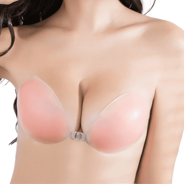 Push Up Brasier Con Espalda Transparente Sujetador Adhesivo