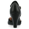 thumbnail image 4 of Journee Womens Olina Round Toe High Block Heel Pumps, Widths Available, 4 of 10