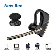 New Bee Bluetooth Headset M50 Wireless Noise Cancelling Earpiece for Cell Phone