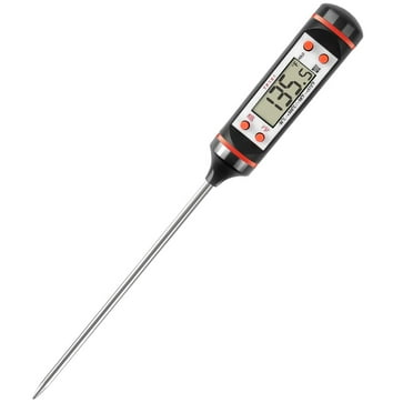 Digital Food Thermometer, Meat Candy Cooking Thermometer with Long Probe for Kitchen, Milk, BBQ & Grill