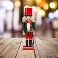 thumbnail image 1 of de Cascanueces de Pintadas Clásicas Muñeca de Vacaciones Festivas Navidad año Adorno Decoración P Verde Yotijar soldado cascanueces, 1 of 7