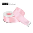 thumbnail image 2 of Uxcell 1 1/4 inch 10 Yard Satin Ribbon Grosgrain Thin Solid Silk Wedding Bouquet Ribbon Hot Pink, 2 of 7