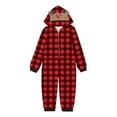 thumbnail image 2 of Odeerbi Matching Family Christmas Pajamas Sets Plaid Sleepwear Baby Child Xmas Printed Top and Pants Family Matching Jammies Set Loungewear for Kids, 2 of 5
