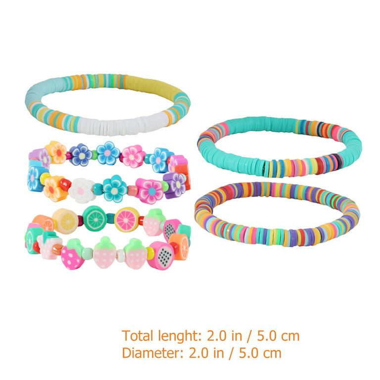 Colorful Clay Beads Set for Creative Kids' Bracelet Making Stock Photo by  arina-habich