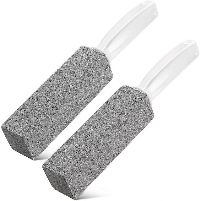 2026 2 Pack Toilet Cleaner Hard Water Build up Remover with Ergonomic Handle, Toilet Bowl Stain Ring Remover, Pumice Cleaning
