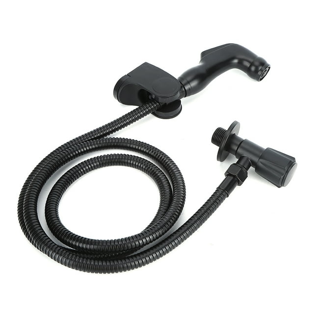 Bidé de acero inoxidable NikouMX pulverizador de mano negro G1/2