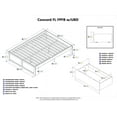 thumbnail image 4 of Concord Platform Bed with Flat Panel Foot Board and 2 Urban Bed Drawers, Multiple Colors, Multiple Sizes, 4 of 4