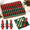 Red and Green-Christmas-50, variant on 30 Count Red and Green Christmas Pre-Rolled Disposable Cutlery Set