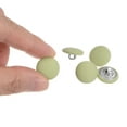 thumbnail image 4 of Uxcell 10pcs 24L Fabric Cloth Covered Button 15mm Metal Shank Round Sewing Buttons for Suits Dress Blouses, Light Green, 4 of 5
