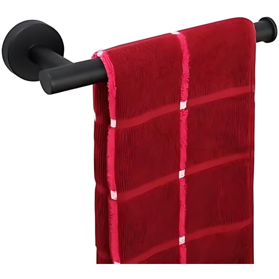 9 Inch Hand Towel Ring, SUS304 Stainless Steel Thicken Towel Holder, Wall Mounted Towel Rack for Bathroom & Kitchen, Contemporary Bath Accessories (Matte Black)