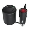 thumbnail image 2 of Binmer Car Ashtray Charger With Flame Retardant LED Lights Intelligent Voltage Display Multifunctional Car Fast Charging, 2 of 9