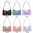 thumbnail image 2 of Moda mujer PU axila bolsa mariposa cadena Color puro Mini monedero blanco Sywqhk Para Estrenar, 2 of 8