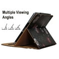 thumbnail image 5 of JYtrend Case for 9.7 inch iPad Air 1/Air 2, iPad 5th/6th Generation, Multi Stand Folio Smart Cover with Pocket for Model A1893 A1954 A1822 A1823 A1474 A1475 A1476 A1566 A1567 (Black Flower), 5 of 5