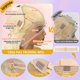 thumbnail image 3 of Peluca TIMUO con encaje frontal, 30 cm, Body Wave 613, cabello humano rubio, 3 of 7