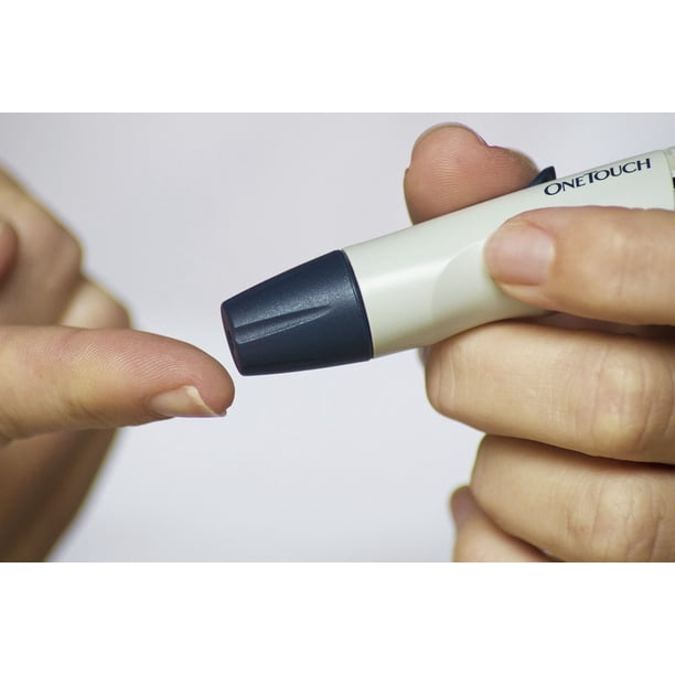 PeelnStick Poster of Test Diabetes Finger Medicine