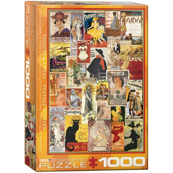 EuroGraphics Opera & Theater Vintage Collage Puzzle (1000 Pieces) (6000-0935)