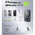 thumbnail image 4 of for MagSafe  Charger Mount, Qi2-Certified 15W    Charger Air Vent, Phone Holder Mount for  17/16/1514/13/12 Series, Pixel 10 Series, Galaxy S25 Series, 4 of 6
