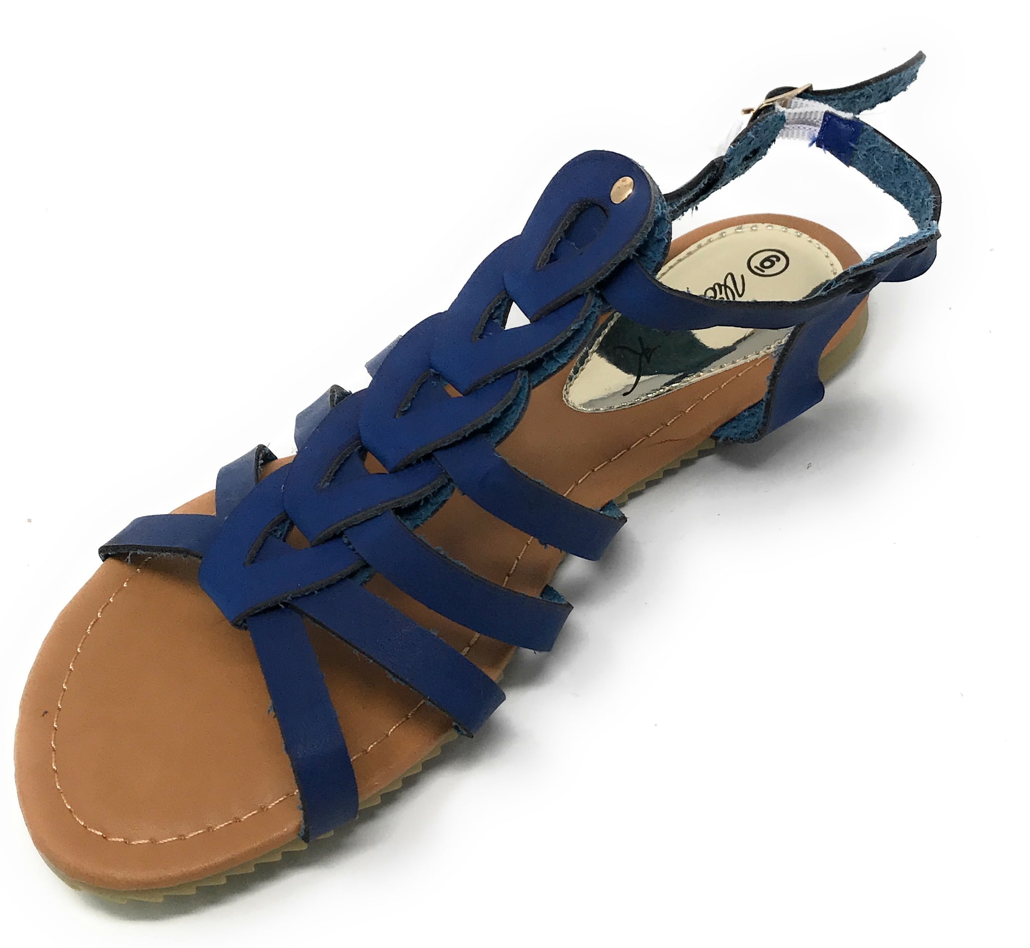 Victoria K Women's Gladiator Multi Loops Braid Sandals
