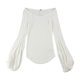 thumbnail image 1 of Free People To The Tropics - Camiseta básica para mujer, color blanco roto, talla mediana, 1 of 2