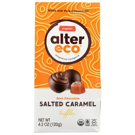 Alter Eco Bagged Truffles - Salted Caramel Truffles - 4.2oz/10ct