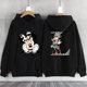 thumbnail image 3 of Sudadera con capucha para mujer, ropa con estampado de leopardo, Minnie Mouse, A-Z, 26 letras en inglés, Y2k, 3 of 5