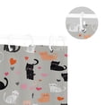 thumbnail image 5 of Yayeee Shower Curtain with Hooks 72"x72" Waterproof Fabric Bathroom Hanging Decor, Gray Cartoon Pattern, 5 of 5