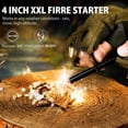 thumbnail image 4 of Tactical Survival Knife with Fire Starter, Kydex Sheath, 440C Steel Blade, G10 Handle - Camping Gift for Men, 4 of 6