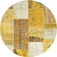 thumbnail image 1 of Ahgly Company Machine Washable Indoor Round Contemporary Caramel Brown Area Rugs, 8' Round, 1 of 7