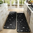 thumbnail image 4 of Kitchen Rugs Sets Of 2,Black White Cat Moon Star Pattern Anti Fatigue Kitchen Mat Rugs Non Slip Washable,Decorative Kitchen Floor Mats for Kitchen,Sink,Laundry,17"x47"+17"x47", 4 of 5