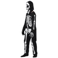 thumbnail image 5 of Gunia Halloween Little Boy Girl Skeleton Onesie Children Noctilucent Party Role Play Clothes Outfits Black 5-6 Years, 5 of 6