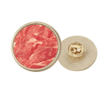 thumbnail image 1 of Agneau Roule Viande Crue Nourriture Texture Rond Métal Broche d'Or Clip, 1 of 3