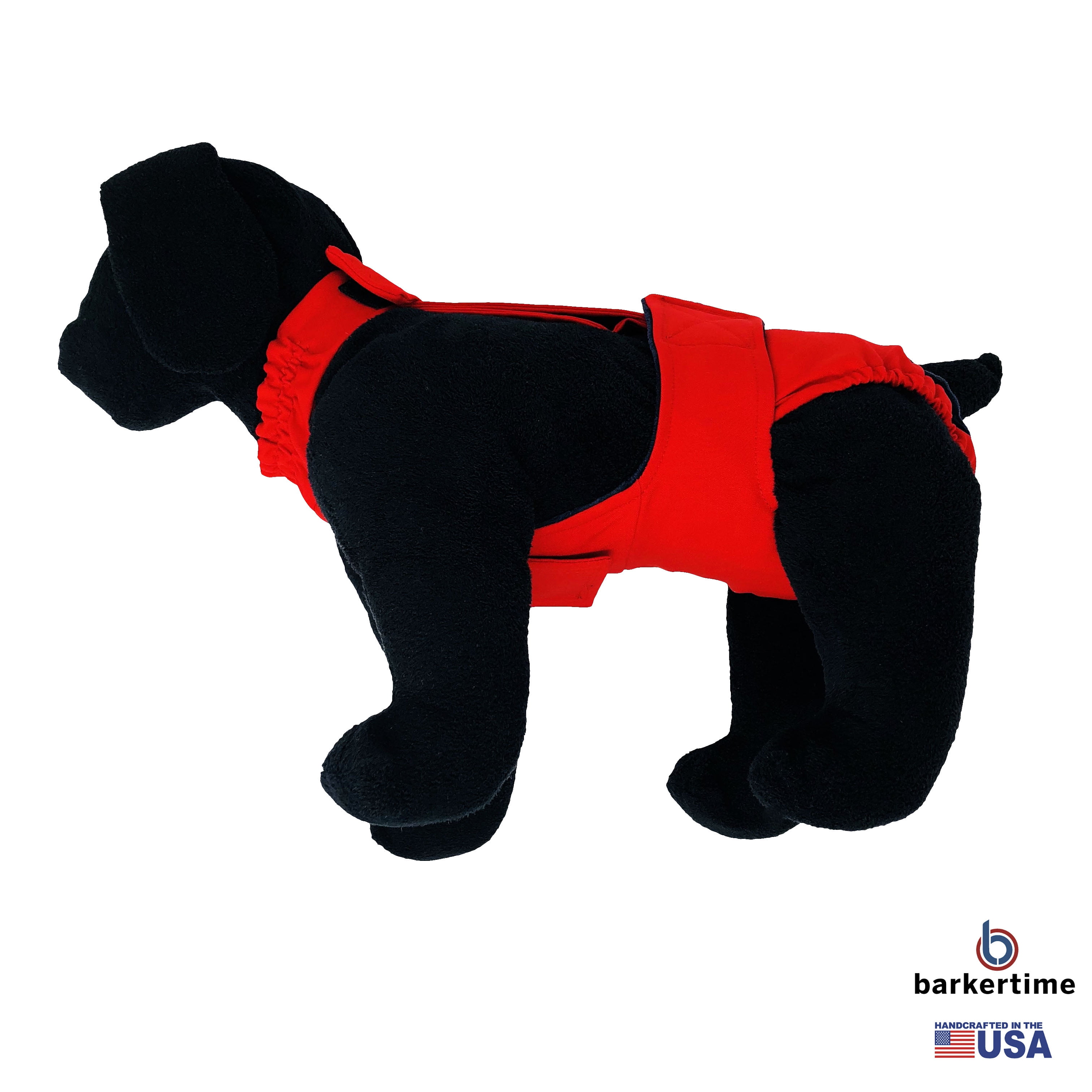Barkertime Cherry Red Dog Diaper Overall