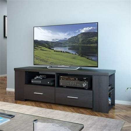 CorLiving - Bromley TV Bench, for TVs up to 75" - Ravenwood Black