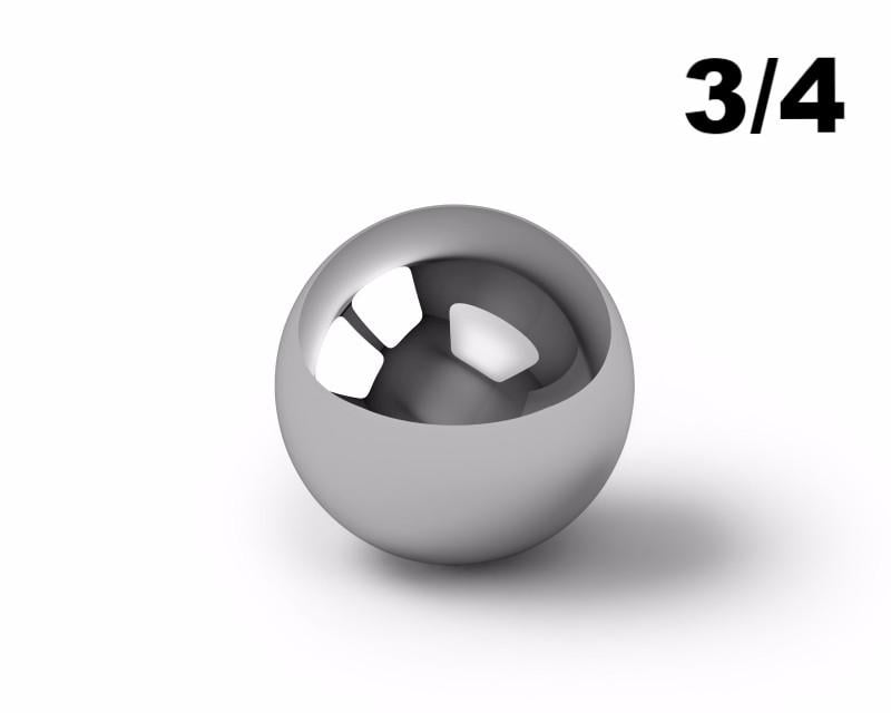 3/4 Carbon Steel Ball Bearings for para Cord Monkey Fist 10 3/4 Carbon Steel Ball Bearings for para Cord Monkey Fist 10