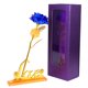 thumbnail image 1 of juego de delicadas rosas doradas con ventana abierta, caja de regalo creativa, rosa simulada, 1 of 6