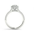 thumbnail image 3 of 1 Carat T.W. Diamond Single Halo 14kt White Gold Engagement Ring, 3 of 5
