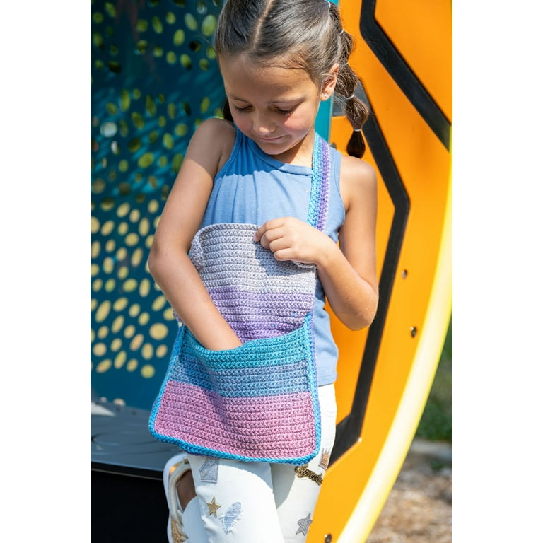 Lion Brand Yarn Mandala Sparkle Aquarius Light Acrylic Self