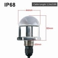 thumbnail image 2 of Stainless Steel Marine Underwater LED Light 12V Underwater 9 LED Drain Plug Light M12x1.25 Navigatio, 2 of 5